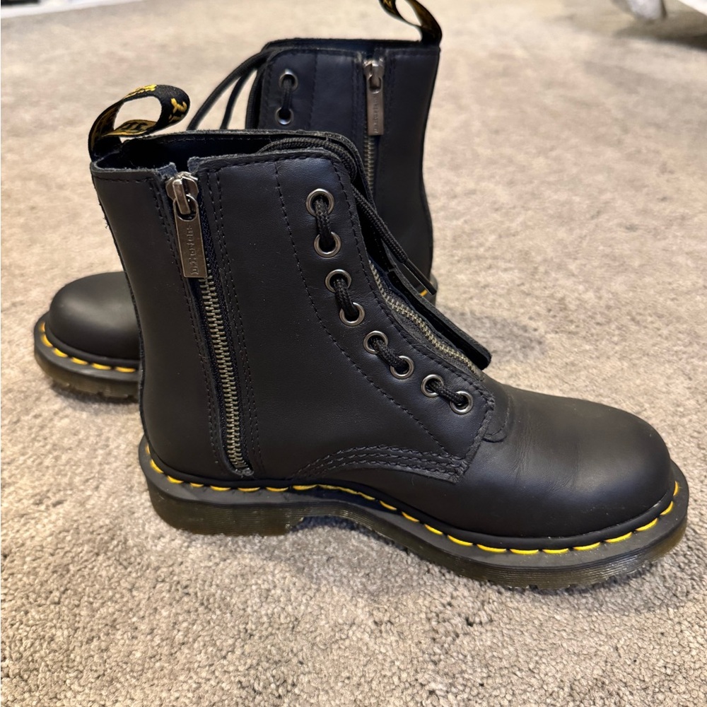 Dr. Martens Black Lace Up Boots - Picture 2 of 5